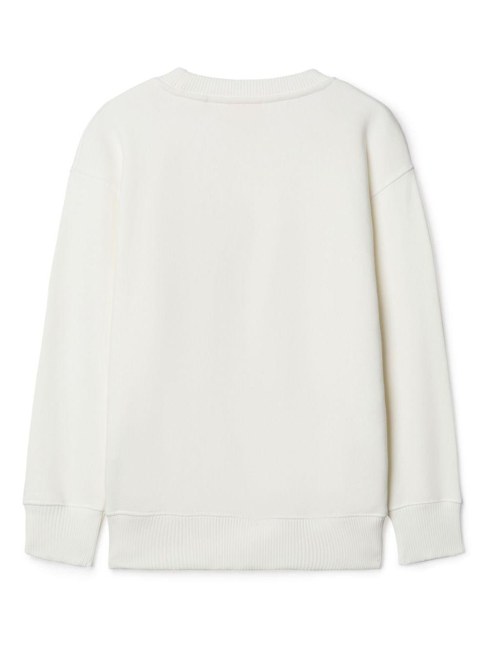 Felpa per bambina Off - White Kids Big Bookish bianco con stampa logo - Rubino Kids