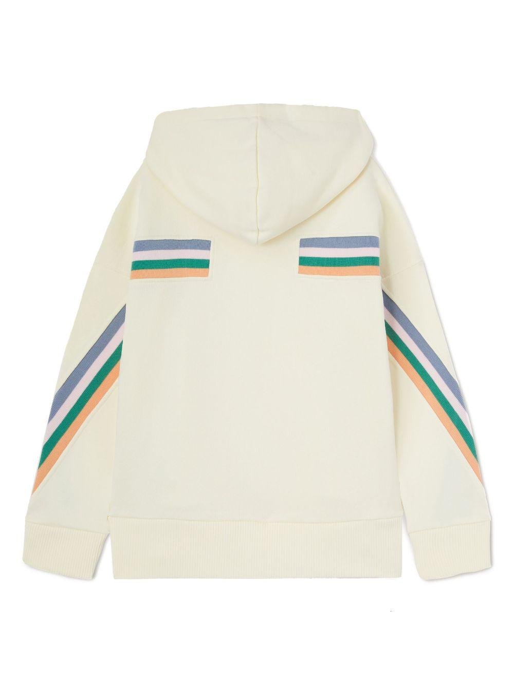 Felpa per bambina Palm Angels Kids beige con cappuccio - Rubino Kids