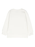 Felpa per bambina Stella McCartney Kids bianca con logo goffrato sul davanti - Rubino Kids