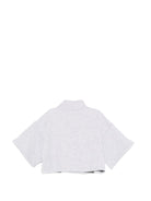 Felpa per bambina Stella McCartney Kids grigia con collo a lupetto - Rubino Kids