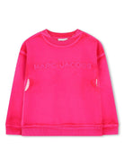 Felpa per bambina The Marc Jacobs Kids fucsia con tessuto in spugna - Rubino Kids