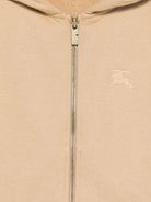Felpa per bambini Burberry Kids beige con scollo con cappuccio - Rubino Kids