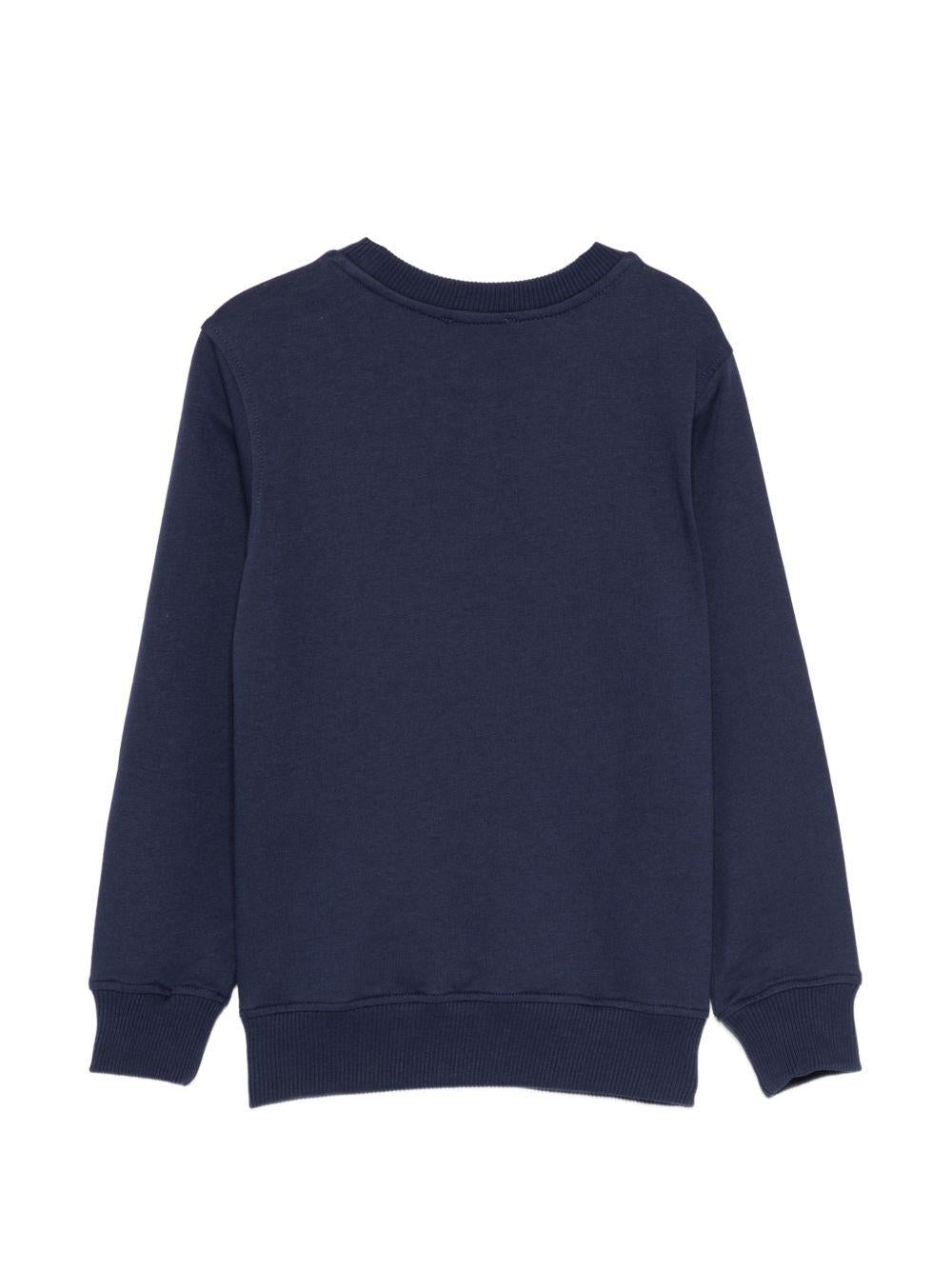 Felpa per bambini Moschino Kids blu con ricamo Teddy Bear - Rubino Kids