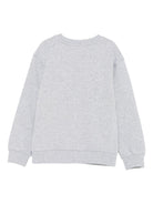 Felpa per bambini Moschino Kids grigio con ricamo a forma di orsacchiotto - Rubino Kids