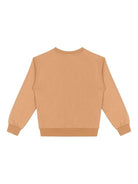 Felpa per bambini Moschino Kids marrone con motivo Bear - Rubino Kids