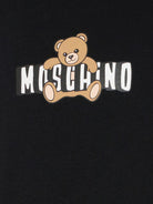 Felpa per bambini Moschino Kids nera con motivo Teddy Bear - Rubino Kids
