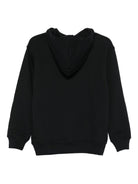 Felpa per bambini Moschino Kids nero con stampa note musicali - Rubino Kids