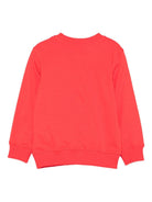 Felpa per bambini Moschino Kids rosso con logo Teddy - Rubino Kids