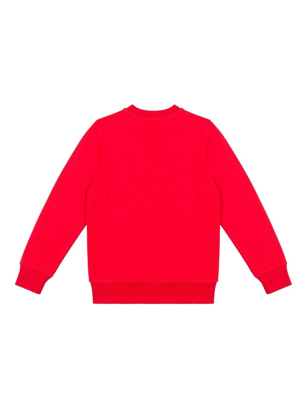 Felpa per bambini Moschino Kids rosso con motivo Bear - Rubino Kids