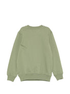 Felpa per bambini Moschino Kids verde con motivo Teddy Bear - Rubino Kids