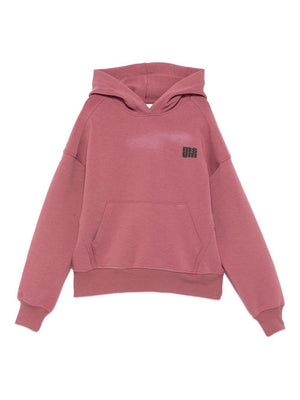 Felpa per bambini MSGM Kids rosa con stampa del logo