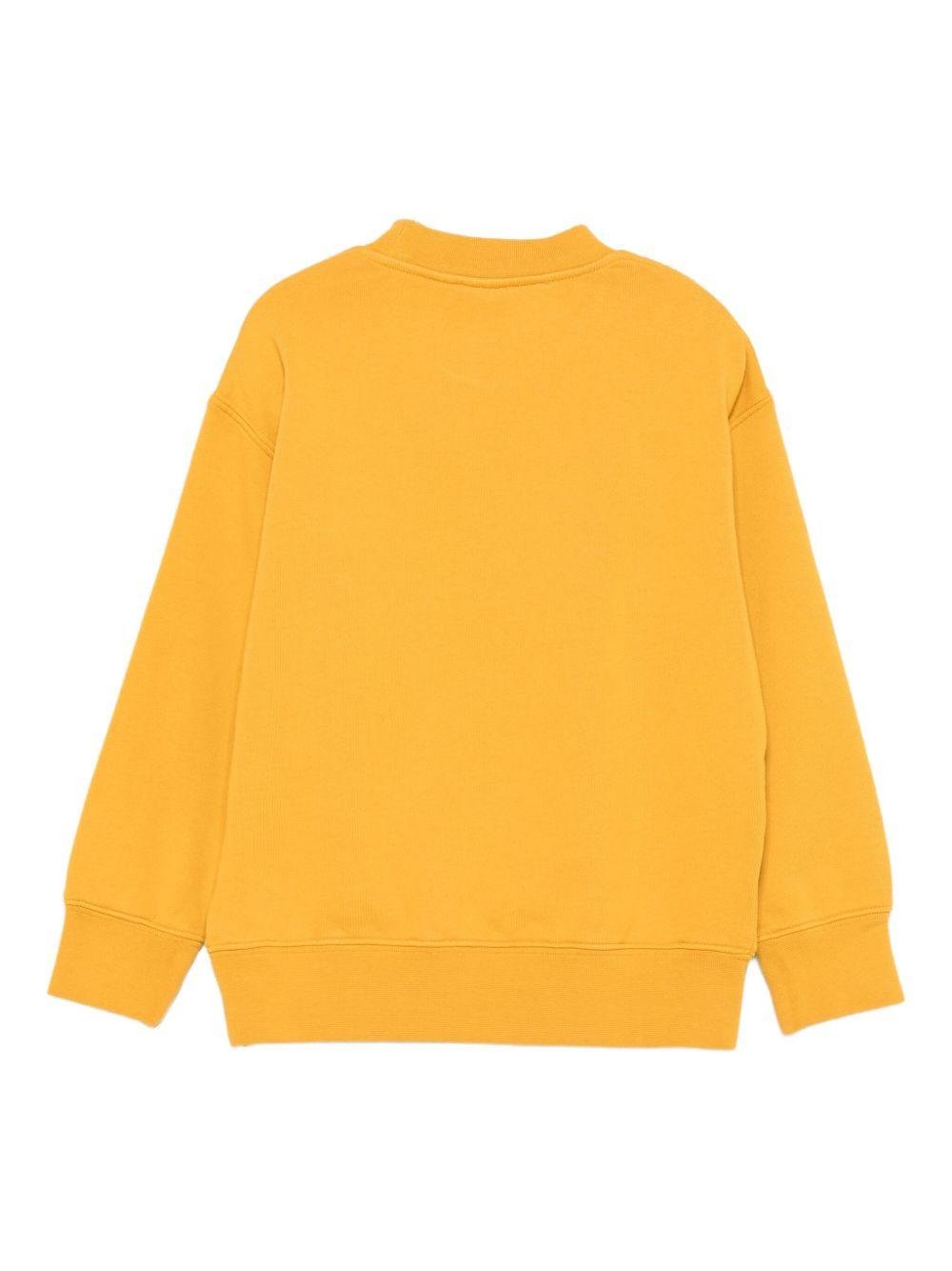 Felpa per bambino Aspesi Kids giallo con logo sul davanti - Rubino Kids