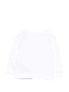 Felpa per bambino Balmain Kids bianca con bottoni - Rubino Kids