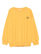 Felpa per bambino Bobo Choses arancione con logo ricamato - Rubino Kids