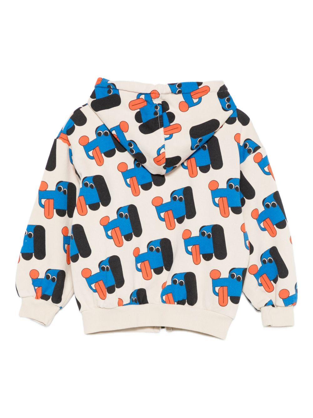 Felpa per bambino Bobo Choses bianco con stampa di cane - Rubino Kids