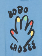 Felpa per bambino Bobo Choses blu con stampa grafica - Rubino Kids