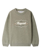 Felpa per bambino Bonpoint grigio con logo ricamato - Rubino Kids
