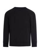 Felpa per bambino Burberry Kids nera con logo equestrian kinght sul davanti - Rubino Kids