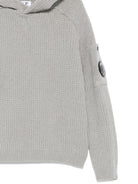 Felpa per bambino C.P. Company Kids grigia con cappuccio - Rubino Kids