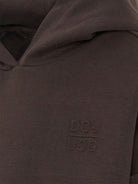 Felpa per bambino Douuod Kids marrone con dettaglio logo - Rubino Kids