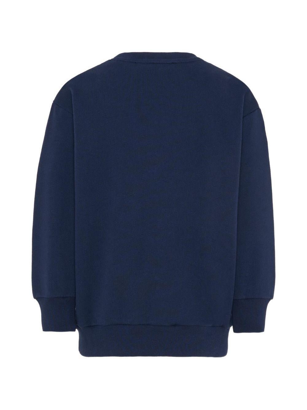 Felpa per bambino Etro Kids blu con logo sul davanti - Rubino Kids