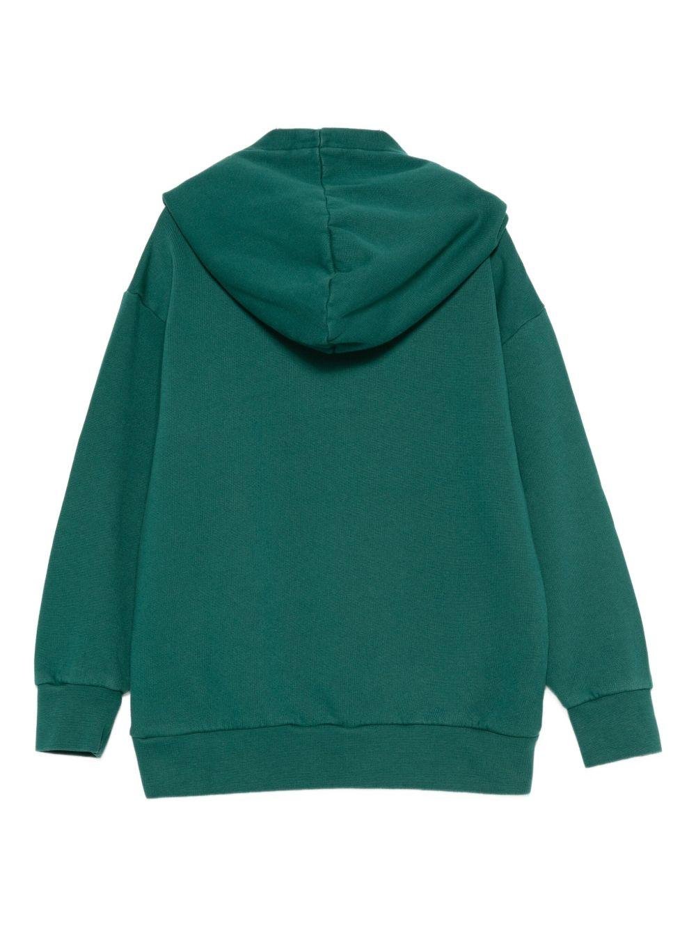 Felpa per bambino Etro Kids verde con dettaglio Pegaso - Rubino Kids