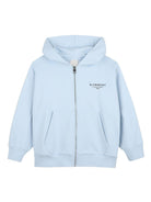Felpa per bambino Givenchy Kids azzurra con cappuccio e zip - Rubino Kids