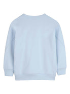 Felpa per bambino Givenchy Kids azzurra con logo sul davanti - Rubino Kids