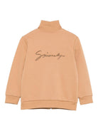 Felpa per bambino Givenchy Kids beige con collo alto - Rubino Kids