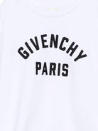 Felpa per bambino Givenchy Kids bianca con logo sul davanti - Rubino Kids