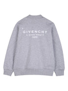 Felpa per bambino Givenchy Kids grigia con logo sul retro - Rubino Kids