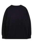 Felpa per bambino Givenchy Kids nera con applicazione con ricamo - Rubino Kids