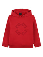 Felpa per bambino Givenchy Kids rossa con logo ricamato sul retro - Rubino Kids