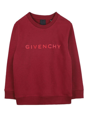 Givenchy Kids red sweatshirt with logo on the front