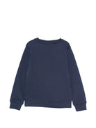 Felpa per bambino Hugo Boss blu navy con stampa logo - Rubino Kids