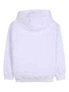 Felpa per bambino Hugo Kids bianca con logo sul davanti - Rubino Kids