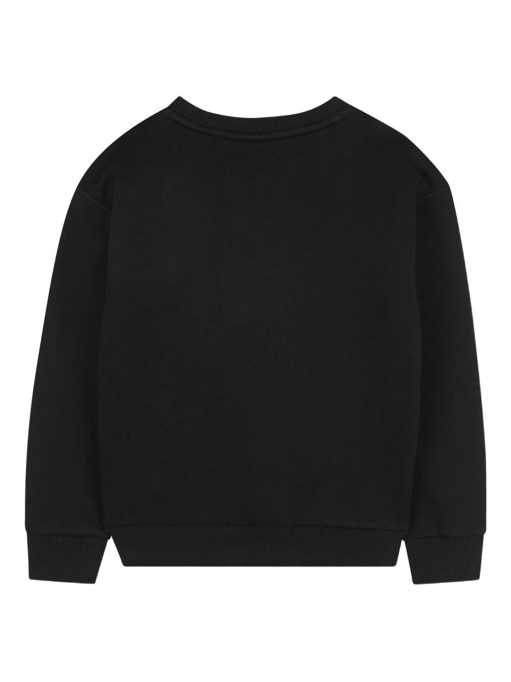 Felpa per bambino Hugo Kids nero con inserti trapuntati - Rubino Kids