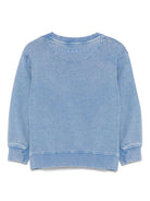 Felpa per bambino John Richmond Junior azzurro con logo - Rubino Kids