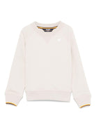 Felpa per bambino K Way Kids Baptiste beige con rifiniture a coste - Rubino Kids