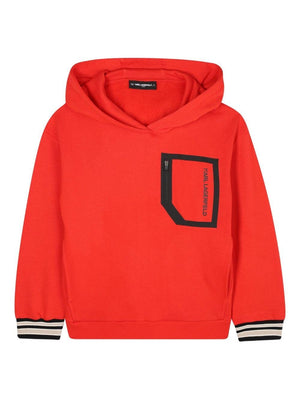 Karl Lagerfeld Kids Red Hoodie with Logo