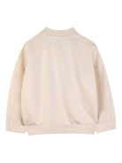 Felpa per bambino Kenzo Kids beige con dettaglio logo sul davanti - Rubino Kids