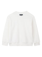 Felpa per bambino Kenzo Kids bianca con ricamo Tiger Head - Rubino Kids