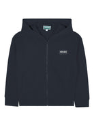Felpa per bambino Kenzo Kids blu con stampa con logo frontale - Rubino Kids
