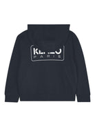 Felpa per bambino Kenzo Kids blu con stampa con logo frontale - Rubino Kids