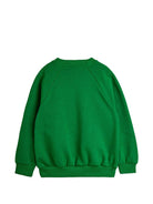 Felpa per bambino Mini Rodini verde con stampa grafica pantera - Rubino Kids