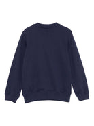 Felpa per bambino Moschino Kids blu con stampa grafica - Rubino Kids