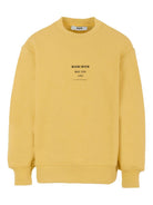 Felpa per bambino MSGM Kids giallo con stampa del logo - Rubino Kids
