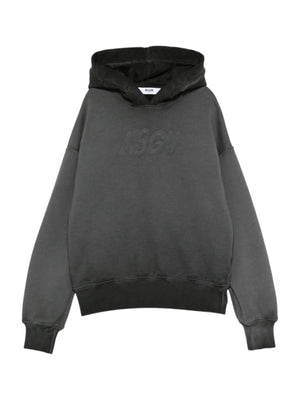 MSGM Kids grey hooded sweatshirt for boys