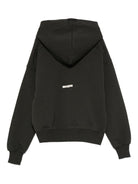 Felpa per bambino MSGM Kids nera con stampa del logo - Rubino Kids