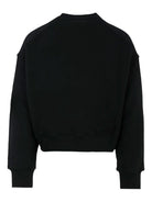 Felpa per bambino MSGM Kids nero con logo decorato - Rubino Kids